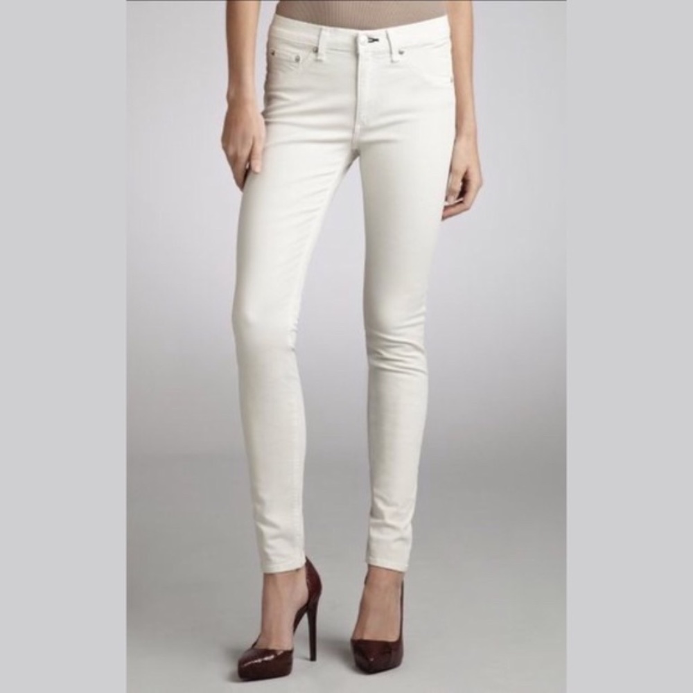 Rag and Bone Blanc Womens Skinny Jeans sz 32 - Picture 3 of 5
